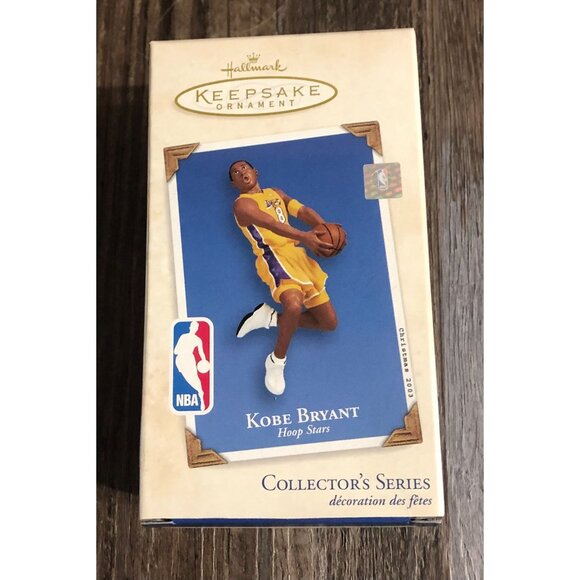 Vtg Hallmark Ornament Kobe Bryant Hoop Stars Series NBA Lakers 2003 - Picture 1 of 3